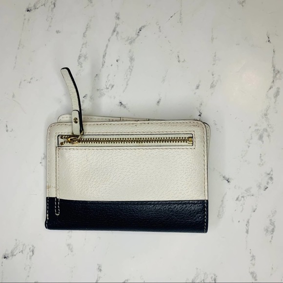 Kate Spade Holden Street Leslie Bag Navy Galaxy Sand + Tellie Bifold Wallet - Picture 10 of 11